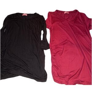Bundle Of Two Ladies Ragdoll Maternity Tops Size S